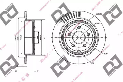 Тормозной диск DJ PARTS BD1759